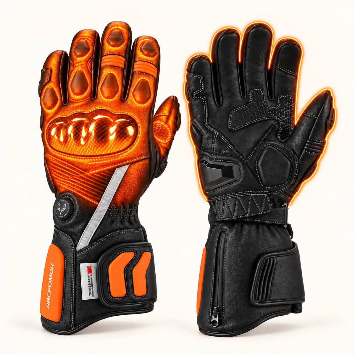 Outdoor Winter Warming Comfortable Heating Rechargeable Battery Skiing Gloves SHGS15B